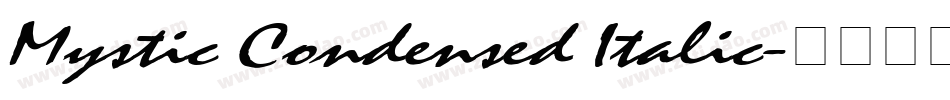 Mystic Condensed Italic字体转换